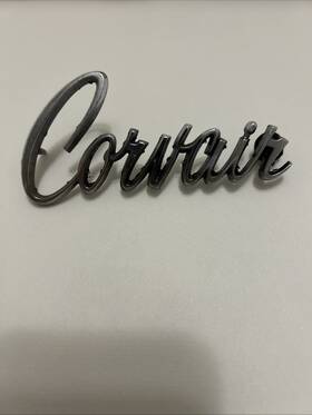 38547137 Gm Vintage Chevrolet Corvair Metal Emblem Badge Late 60 S