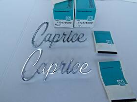 3876000 Gm Nos Vintage 1965 1967 Caprice Pr Fender Emblems Hardware In Boxes 396 427