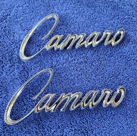 3976660 Gm 1968-1969 P/n Chrome Camaro Emblem 6 Inch Long Set