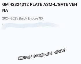 42824312 Gm Genuine Oem Encore Gx Nameplate Liftgate Emblem # Buick - Brand New