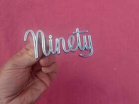 4484920 Gm 1965-66 Oldsmobile Inch Ninety Quarter Panel Emblem 98 Nos
