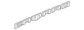 84116450 Gm Genuine Front Fender Vehicle Name Plate