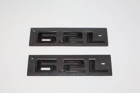 84300981 Gm Black 2019-2024 Silverado/sierra Oem 6.2l Hood Emblem Badge Nameplate 2pc