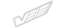 84427807 Gm Genuine Silver Front Side Door Marketing Name Plate