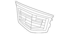 84675814 Gm Genuine Galvano Silver Front Grille Emblem