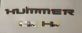 85513234 Gm 2022-2025 Gmc Hummer Ev Pickup Emblem Pkg Tech Bronze Oem New