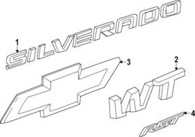 85574801 Gm Genuine Tailgate Emblem