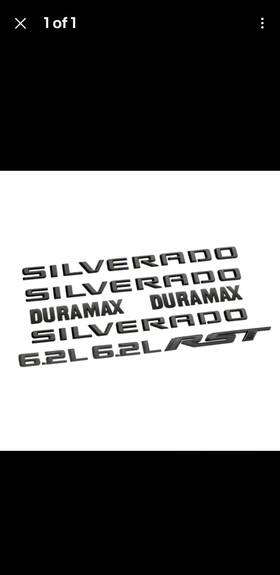 86539782 Gm Genuine 19-24 Silverado Exterior Trim Emblem Kit Rst