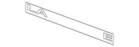 90766826 Gm Genuine Deck Lid Buick Name Plate