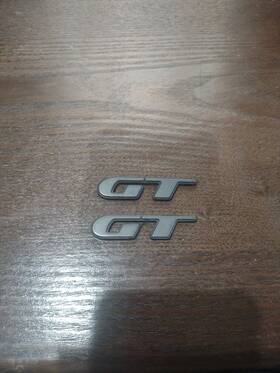 10432493 Gm Oem Grey And Black Gt Nos Front Door Inch Emblem 2002 Pontiac Grand Prix