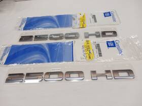 15129648 Gm Oem Nos 2007-2019 Silverado Sierra Front L/r Side Door Emblem Silver