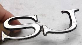 493463 Gm Pontiac 1973-77 Grand Prix Sj Fender Emblem Oem 74 75 76 Vg
