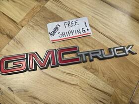 15989469 Gmc 15989496 Oem 1992-1998 Sierra Jimmy Truck Rear Tailgate Emblem Badge #