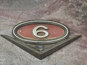 2484679 Gmc 1960s Vintage Gm Chevy V6 Hood Emblem #2484679