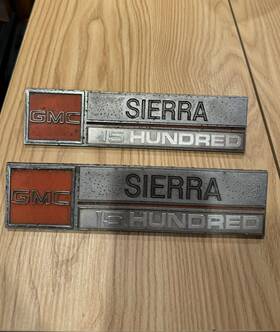 327907 Gmc Sierra 25 Hundred Custom Fender Emblem P/n