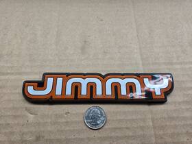 37200468 Gmc Oem Jimmy 7 Inch Vintage Emblem Badge Logo Nameplate Name Insignia