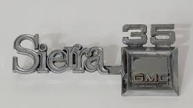 14016647 Gmc Sierra 35 351826 Car Emblem Vtg Auto Truck Both Rear Pegs Pmc1
