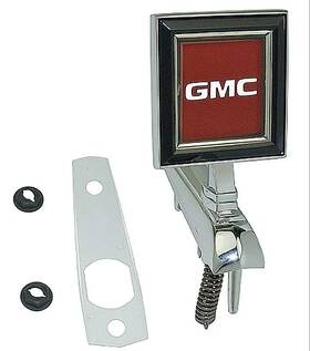 Trkem1 Gmc 1981-87 Truck Hood Emblem Logo With Hardware
