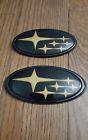 Gold1 Subie Performance Front Rear Glossy Black Badge Emblem For Subaru