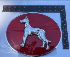 Gdp41201370 Great Dane Trailer Red 2013 Style Emblem With Adhesive Back