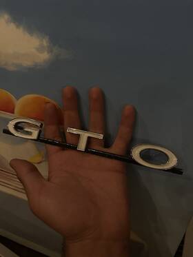 9775669 Gto Vtg 1964 1965 1966 Pontiac Grille Nameplate Emblem Badge Gm Oem