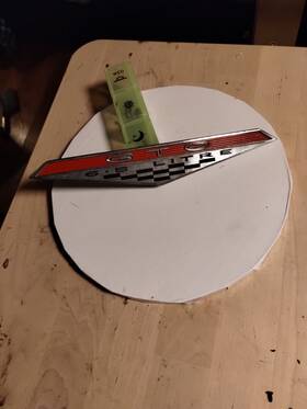 9775867 Gto 1964-68 Car Emblem Badge Name Plate Vintage 6.5 Litre