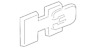 25906764 H3 Gm Hummer Genuine Nameplate