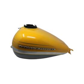 61386-09daf Harley-davidson New Oem 2009 Cvo Fltrse3 Gas Tank Yellow Pearl Charc