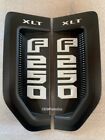 Hc3z-16720-ba Hc3z-16720-ba- Hc3z-16720-bb Ford Genuine Parts Oem Xlt Fender Emblem Set Flat Oxford