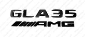 Hipegla35ajp Hipe Black Gloss Emblems Badges Logos Letters For Mercedes-benz Gla35 Amg X247 H247