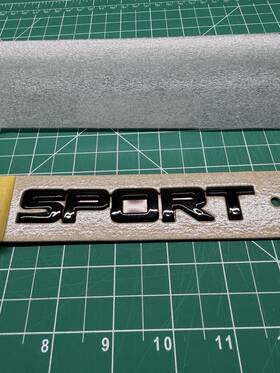 08f20-3a0-100a Honda Brand New Genuine Oem Rear Black Inch Sport Emblem For 2023-2025 Cr-v Models