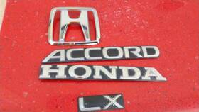 75701-sm4-a000 Honda 1990 - 1993 Accord Lx Rear Trunk Logo Badge Chrome Emblem