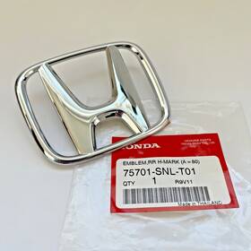 75701-snl-t01 Honda 06-11 Civic Fd Rear Trunk Chrome Emblem H Logo Genuine Oem