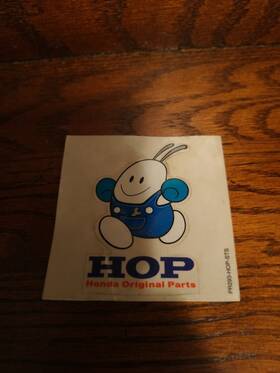 75717-s3y-a00 Honda Extremely Rare European Side Glass Decal Sticker Hop