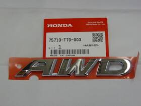 75719-t7d-003 Honda Genuine Awd Emblem Nameplate