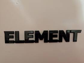 75722-scv-a20zb Honda 2003-11 Element Sc Inch Oem Black Badge Genuine Usdm