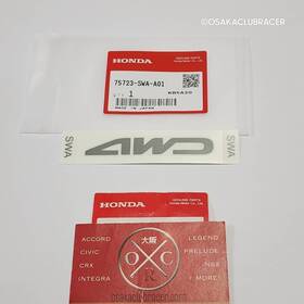 75723-swa-a01 Honda Genuine Oem 07-09 Cr-v 4wd Decal Rear Windsheld Sticker 07-11 75723swaa01