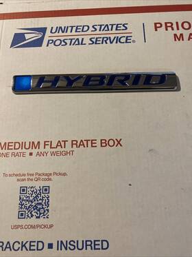 75723-t3w-a01 Honda Used Oem Rear Inch Hybrid Emblem For 2014-2017 Accord Models
