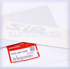 75723-sr2-j12ze Honda 75723sr2j12ze New Genuine Oem Cr-x Del Sol Real Vinyl Decal Stiker Sir