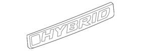 75724-tly-h01 Honda Genuine Emblem R Side Hybrid