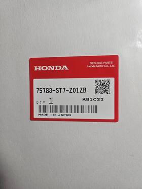 75783-st7-z01zb Honda Genuine Oem Integra Acura Db8 Dc2 Type-r Sticker Decal Left Side
