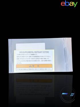 77871-sd4-n80 Honda Genuine Jdm Srs Caution Tag Ek3/ek4/ek9 Eg6/eg9 Dc2/db8