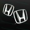 Honda-civic-0608-fr Unbranded Chrome Front Rear Emblem Set For Honda Civic Coupe