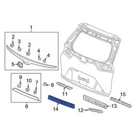 75723tpga00 Honda Oe Rear Hatch Emblem