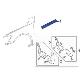 75729twaa01 Honda Oe Front Left Fender Emblem
