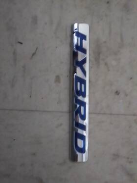 Snc-2 Honda Civic Hybrid Nameplate Trunk Emblem Badge Blue And Chrome Oem