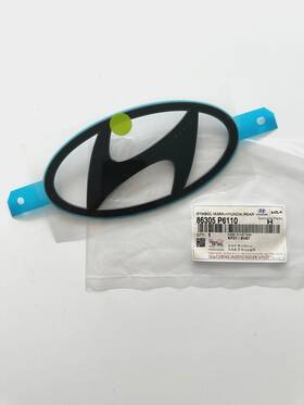 86305-p6110 Hyundai 86305p6110 Genuine Oem Matt Black Emblem Badge For 2023-2024 Santafe