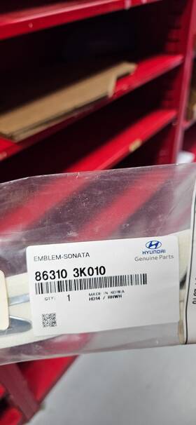 86310-3k010 Hyundai New Oem Rear Deck Lid Emblem