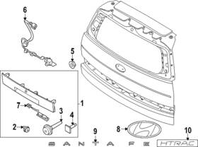 86310-p6100 Hyundai Genuine Hatch Emblem
