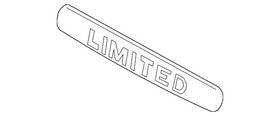 86330-0w000 Hyundai Genuine Nameplate